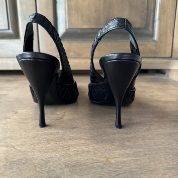 Prada Calzature Donna Slingbacks 36.5 Black - Picture 4 of 6